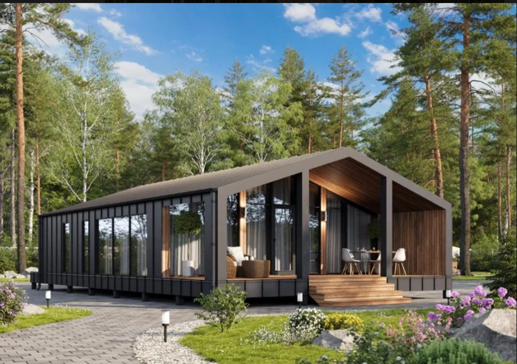 Angebot 12; Prefab House wird in 3 bis 4 Wochen zusammengestellt.
