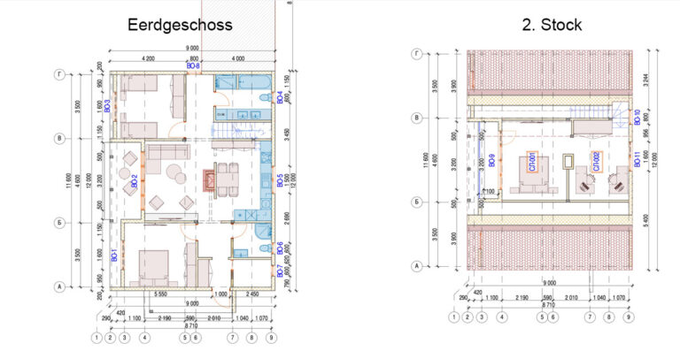 Layout Wohnungtyp 30